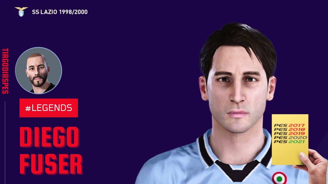 Diego Fuser @TiagoDiasPES (Lazio, Milan, Parma, Roma, Fiorentina, Torino) Face + Stats | PES 2021