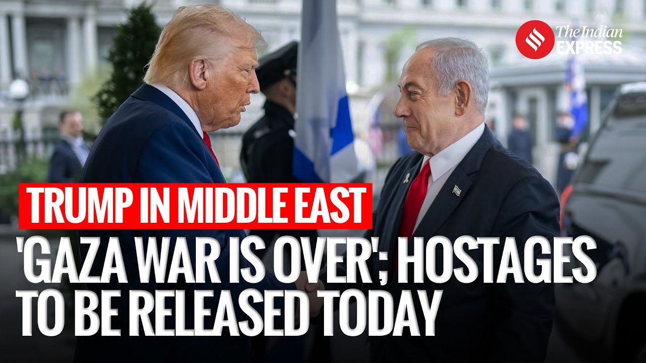 &ldquo;The War Is Over&rdquo;: Trump&rsquo;s Bold Declaration Before Landing in Israel | Gaza Hostage Release