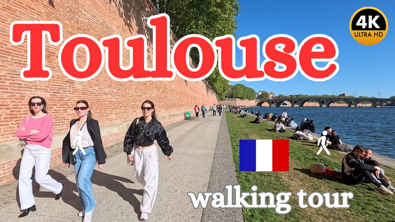 Toulouse, France 🇫🇷 4K Walking Tour - April 2024