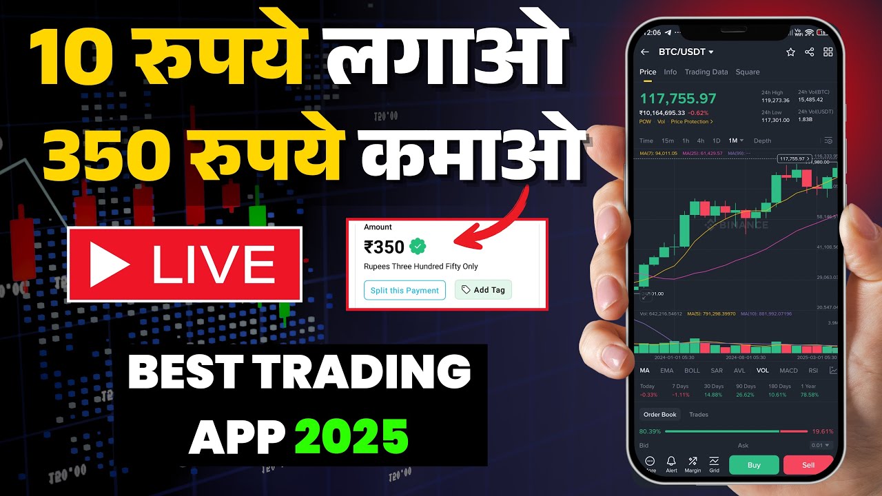 Minimum Deposit Trading App With 20rs || Which Trading App Is Best In 2025 || New Trading App