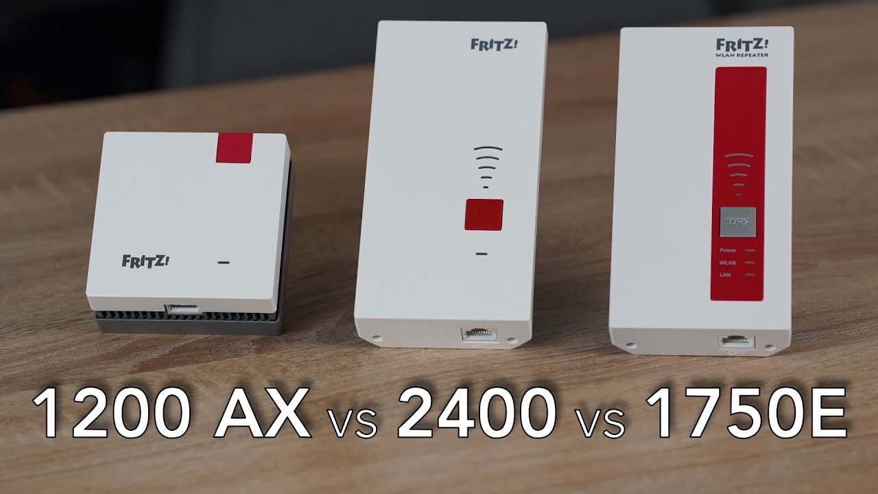 AVM FRITZ!Repeater 1200 AX vs 2400 vs 1750E