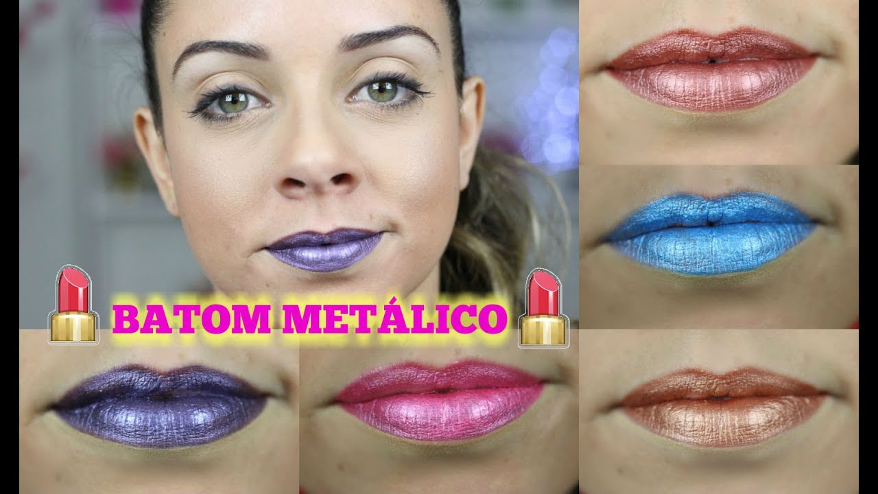 Como Fazer Batom Líquido Matte Efeito Metálico Caseiro