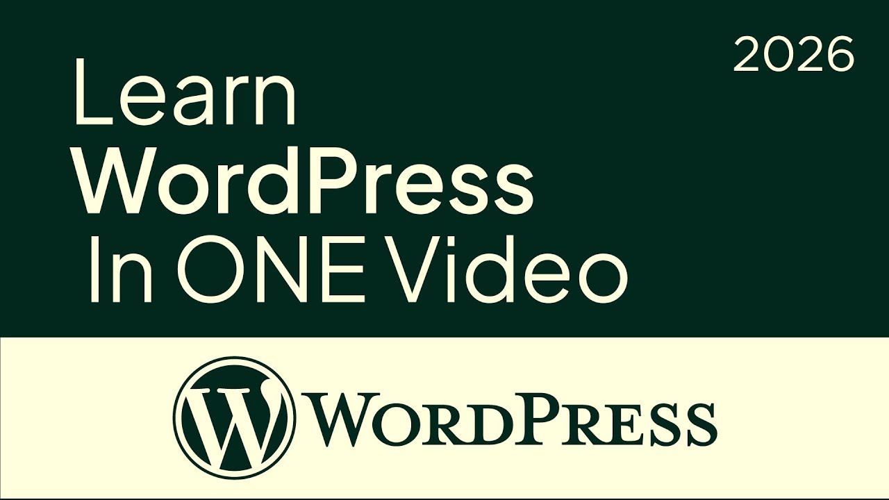 8 Hours Complete  Course WordPress Tutorial for Beginners 2026