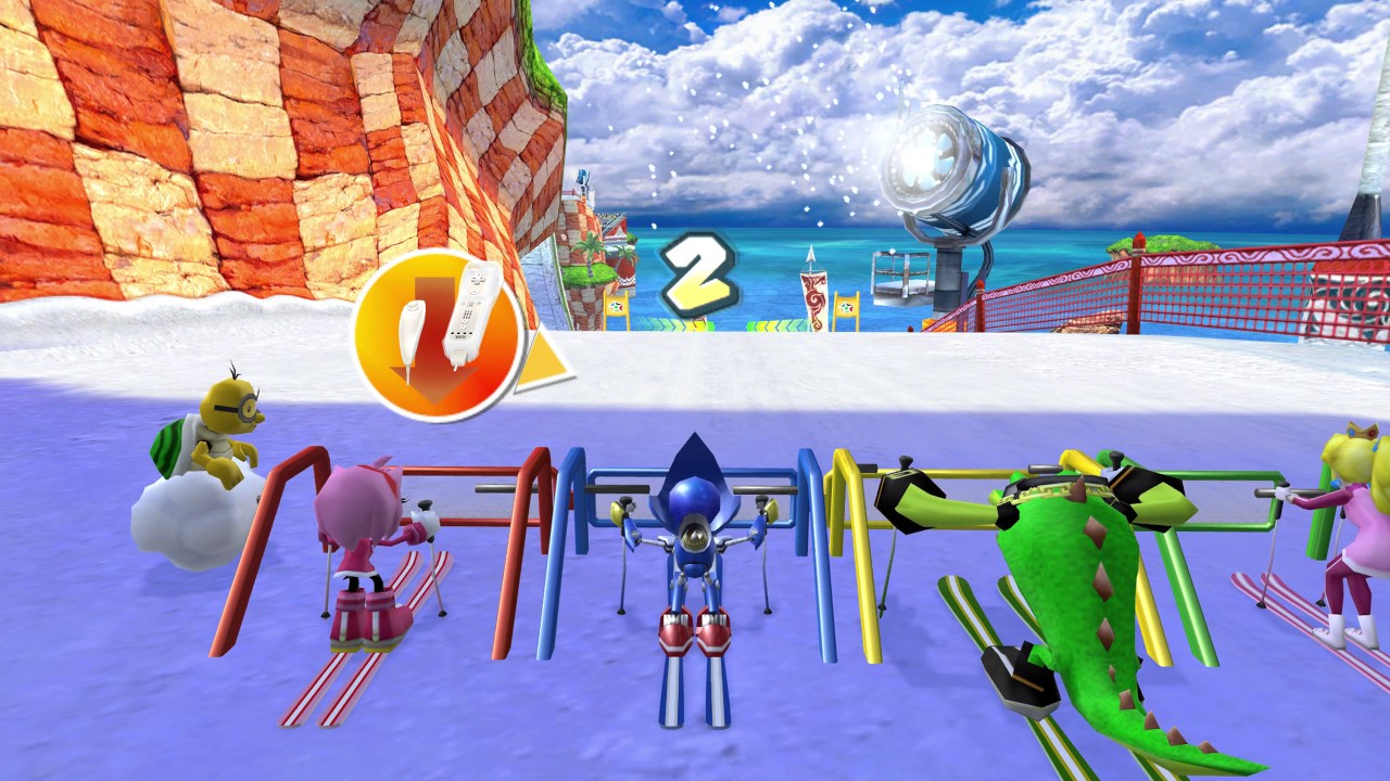 Mario & Sonic at the Winter Olympic Games (Wii) Festival Mode Metal Sonic