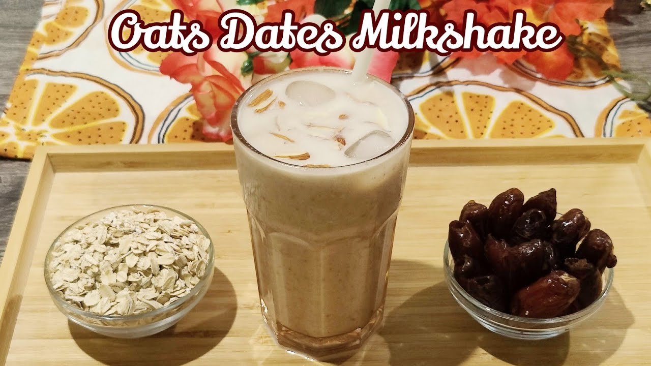 Oats Dates Milkshake | Healthy Breakfast Drink