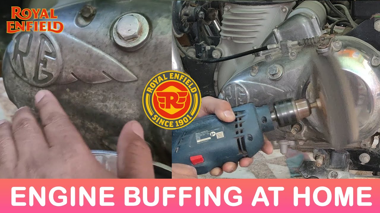 Royal Enfield Engine Buffing ✅ Very Easy Engine Buffing at Home 💯 DIY