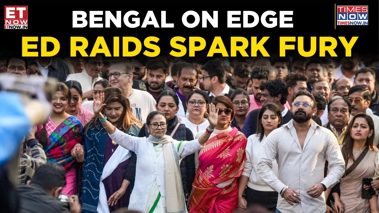 Mamata Leads Rally as ED Raids Spark Political Storm in Bengal | Political News | Top News | ET Now
