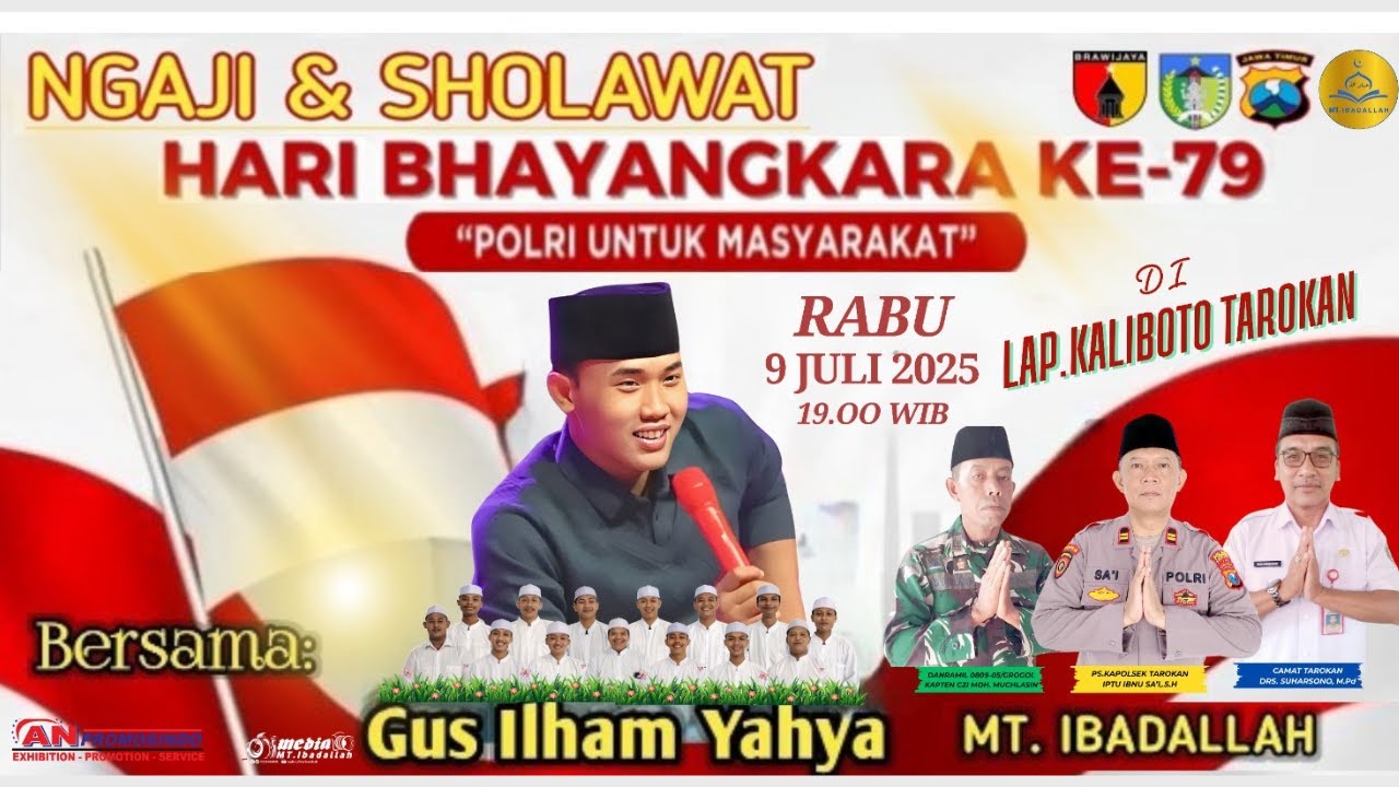 KALIBOTO BERSHOLAWAT BERSAMA MAJELIS TA'LIM IBADALLAH DALAM RANGKA HARI BAYANGKARA KE 79