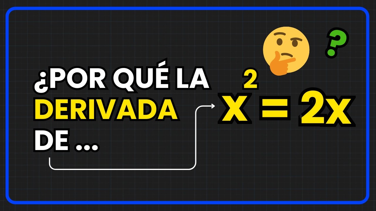🧐Demostración de porqué la derivada de x^2 = 2x usando la definición de la derivada