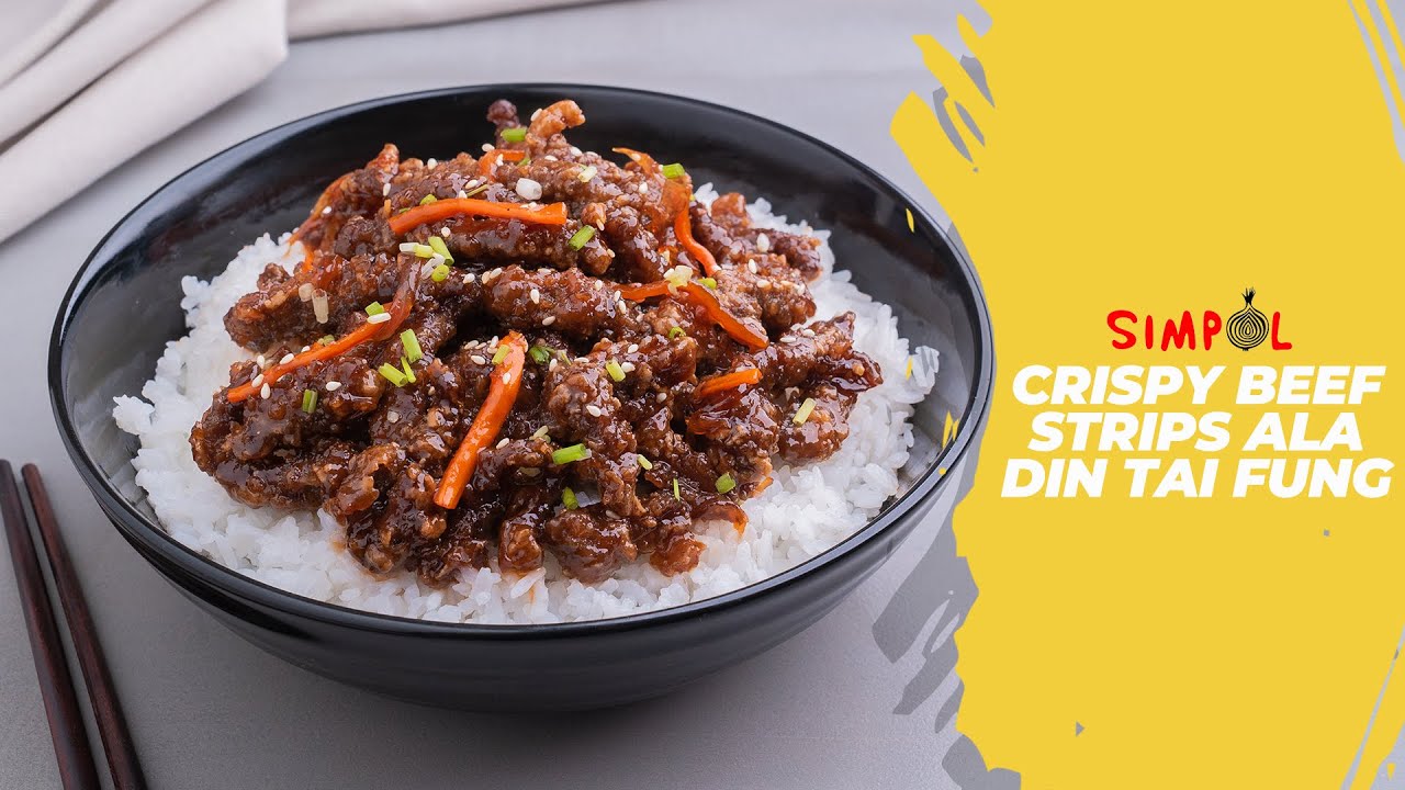 Crispy Beef Strips ala Din Tai Fung, SIMPOL!