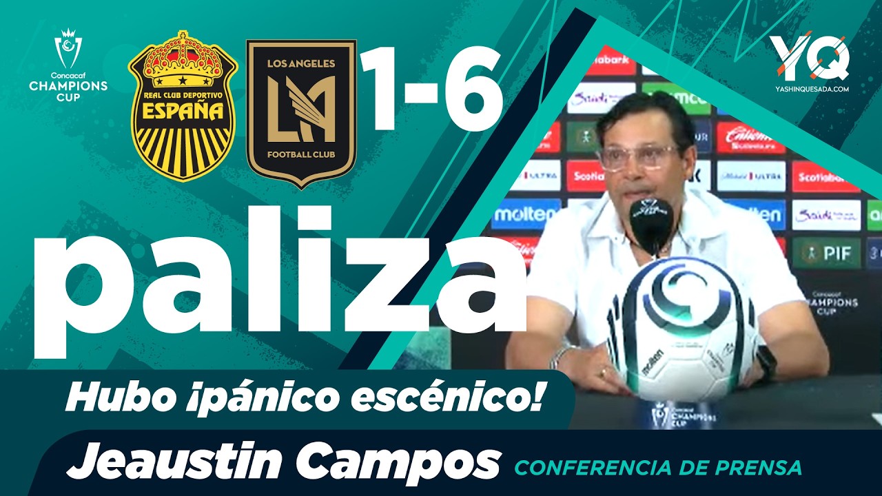 Conferencia de prensa de Jeaustin Campos tras la paliza que sufrió Real España con Los Ángeles (1-6)