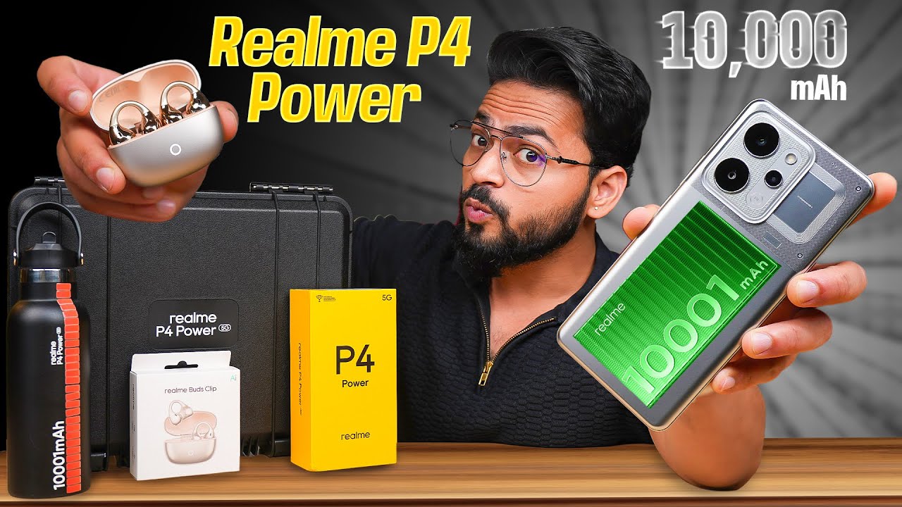 realme P4 Power Unboxing 🤩 | 144 FPS BGMI + 10,001mAh 🔋| Dimensity 7400 Ultra 🔥