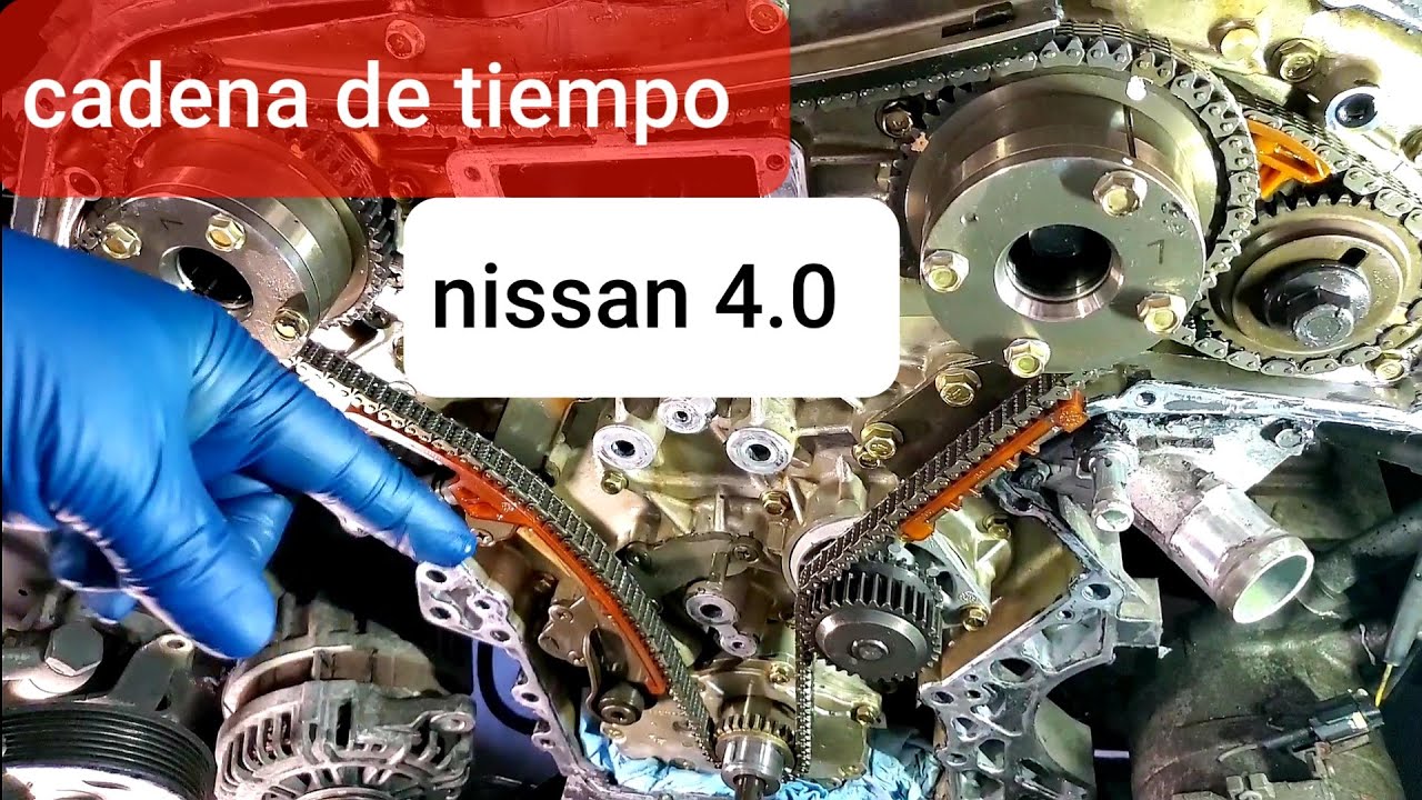 Como poner a tiempo nissan pathfinder 4.0 - timing chain marks