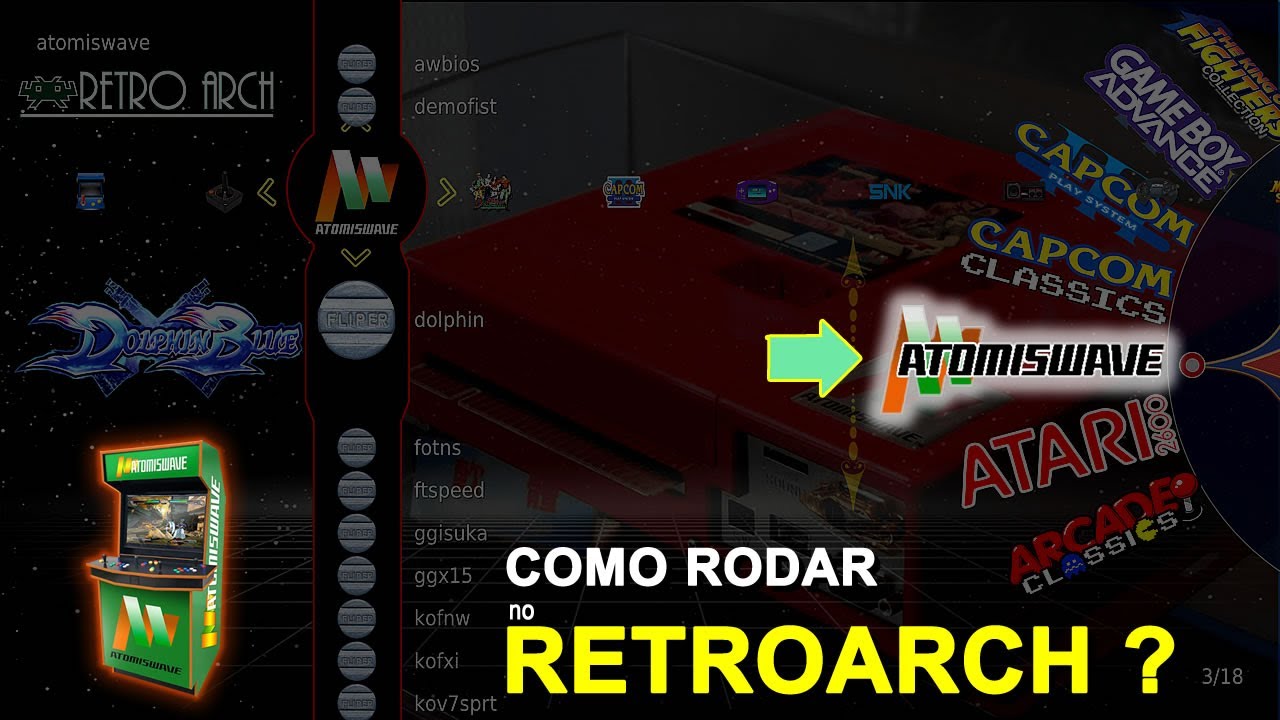 Como rodar Atomiswave no Retroarch sem erro?