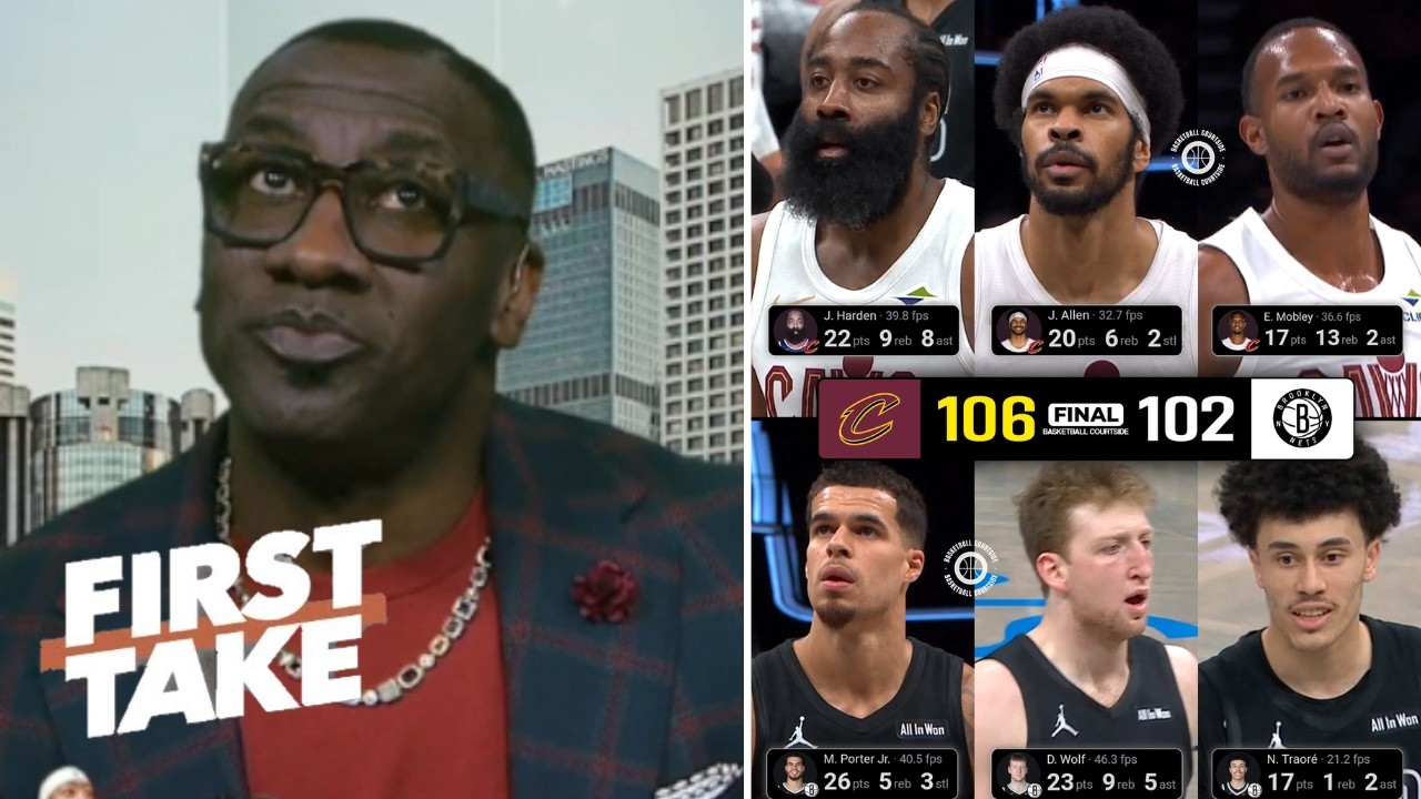 FIRST TAKE | James Harden is the scariest weapon for Cavs! - Shannon on Cavaliers beat Nets 106-102