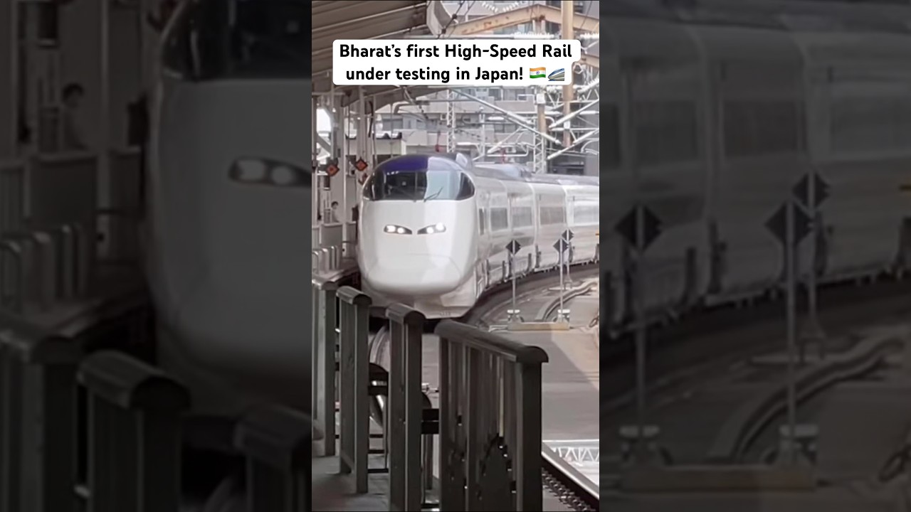 Bharat&rsquo;s first High-Speed Rail under testing in Japan!#BulletTrain #IndianRailways #HighSpeedRail
