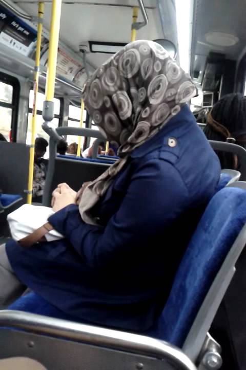 Person falling asleep in bus funny!.