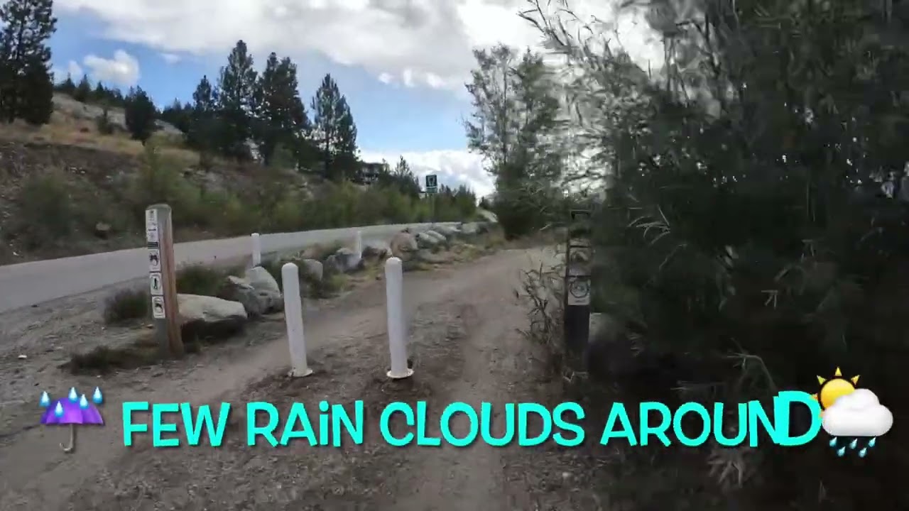Ebiking  on Kettle Valley Trail  near Penticton  September 2024