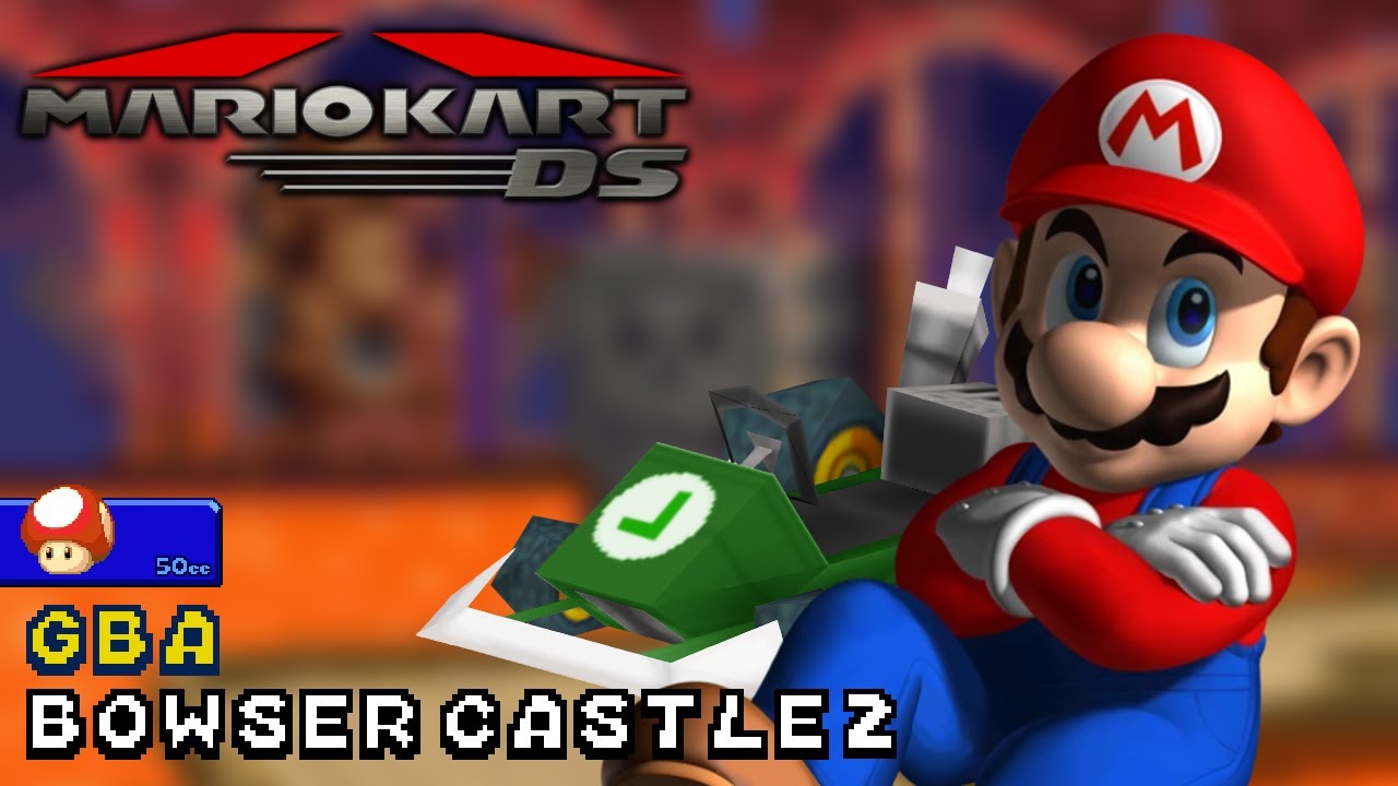 Mario Kart DS - 50cc - Mario - Standard LG - GBA Bowser Castle 2 | Ep. 151