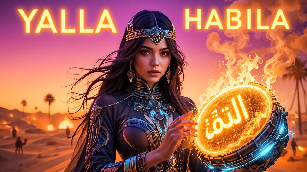 Yalla Yalla - Arabic EDM Anthem | Official AI Music Video #YallaYalla #EDM #habibi