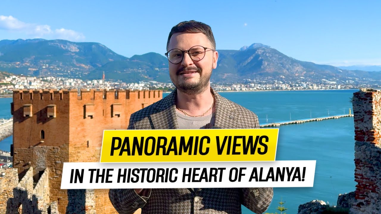 Apartment with Panoramic Sea, Mountain and Castle Views in the Historic Center of Alanya, Turkey