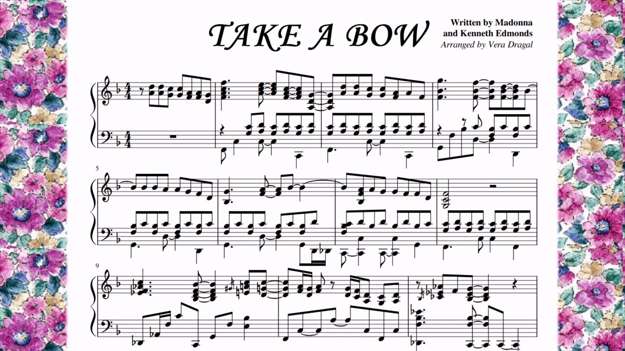 Take a Bow - Madonna ● Piano Version with PDF