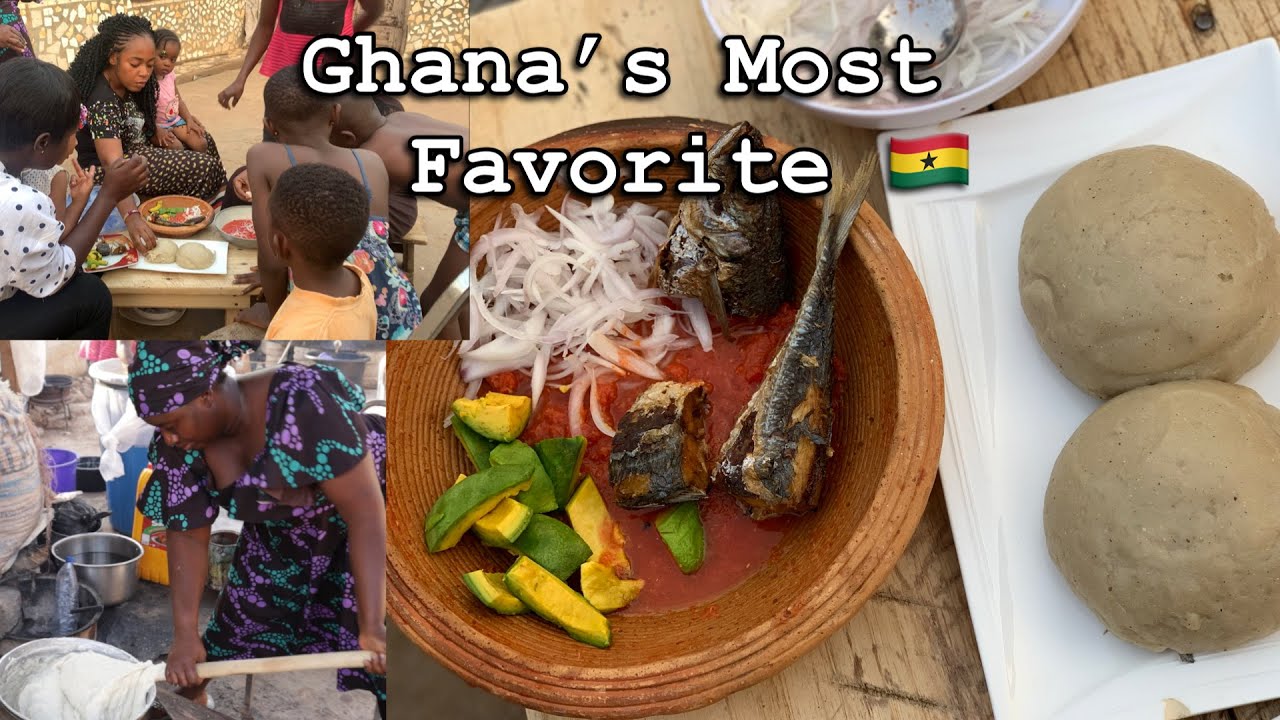 Cooking Ghana’s most Favorite food || BANKU + FISH & PEPPER || Sunyani West Africa