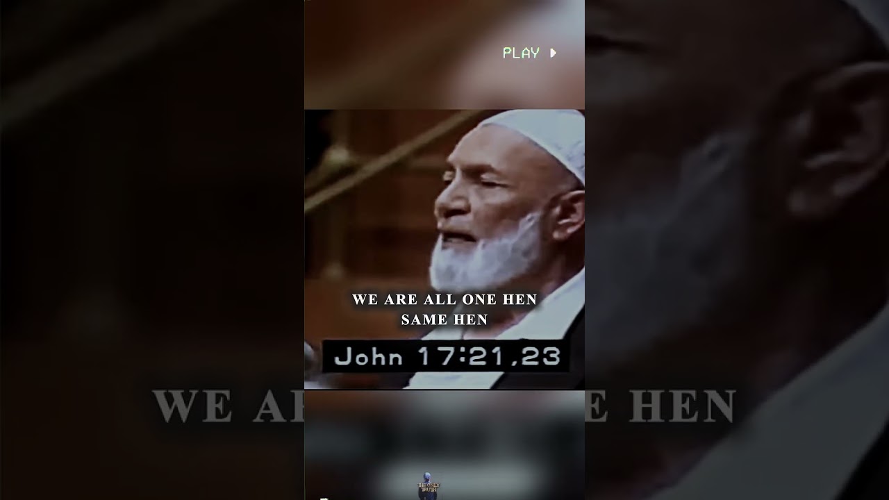 One God Not Three Ahmed Deedat Challenges the Trinity 