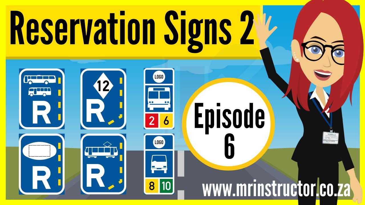 Road Traffic Signs ▶️ Episode 6: RESERVATION SIGNS PART 2 | K53 Learners Licence South Africa