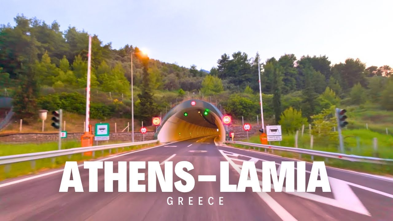 ATHENS to LAMIA | Driving in Greece 🇬🇷 from Athens to Lamia Highway | Stunning Mountain Roads 4K