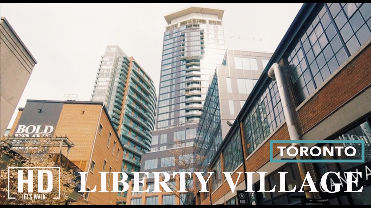 Toronto Liberty Village Walk2021 | Downtown King-Liberty Bridge | Canada Virtual Travel Walking Tour