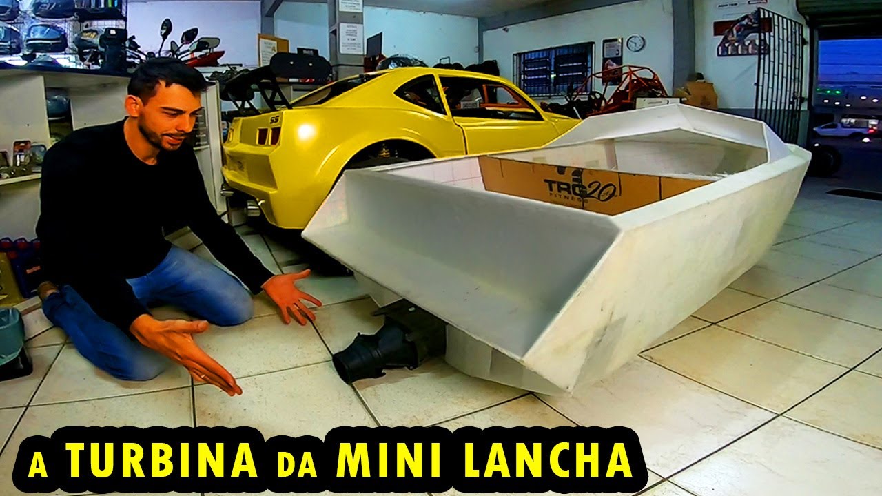 TURBINA de JET SKI na MINI LANCHA - INSAN0