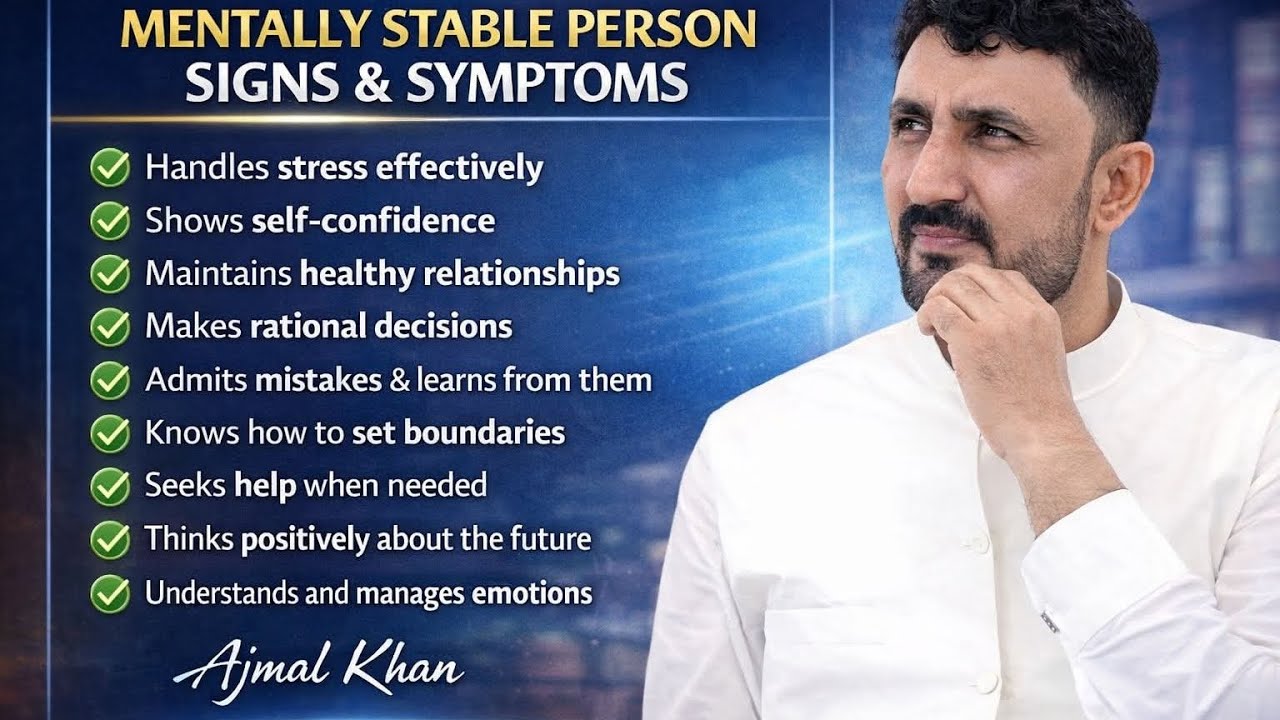 sign of mentally sound person. 