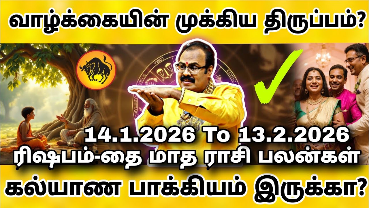 Rishabam Raasi கல்யாண பாக்கியம் இருக்கா..?🤔 | ரிஷபம் ராசி வருமுன் காத்தல் ! Taurus Astrology 👆