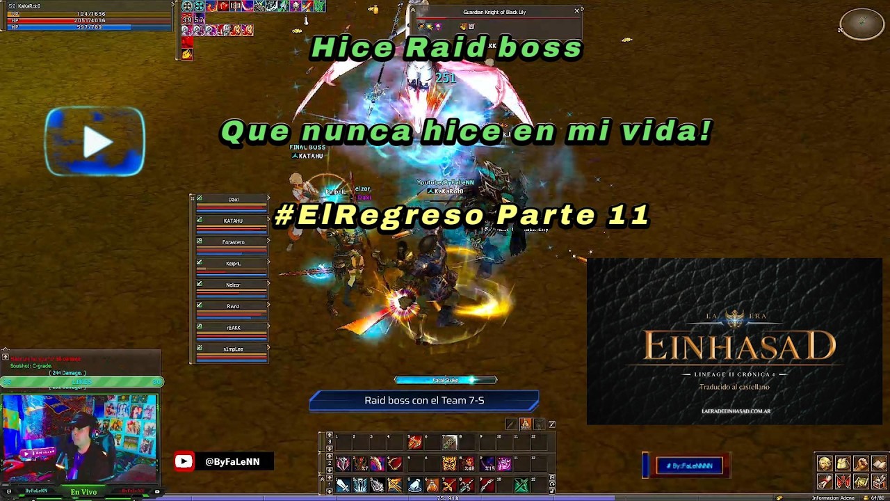 🔴[L2LaEraDeEinhasaD x5]  Buscamos esos Libros de skill  y Ronda de Raid!  #l2 #lineage2 #c4 #mmorpg