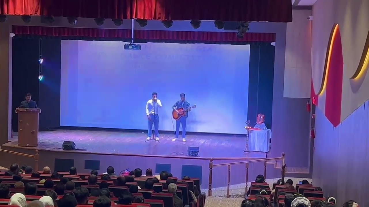 Re kabira × satranga × Channa mereya songs mashup performed in college auditorium by us