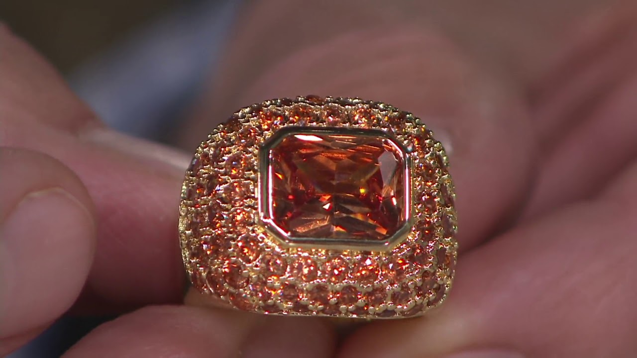 Joan Rivers Private Collection Shimmering Champagne Ring on QVC