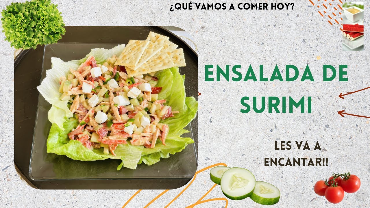 Ensalada de Surimi 😋 Deliciosa receta!!