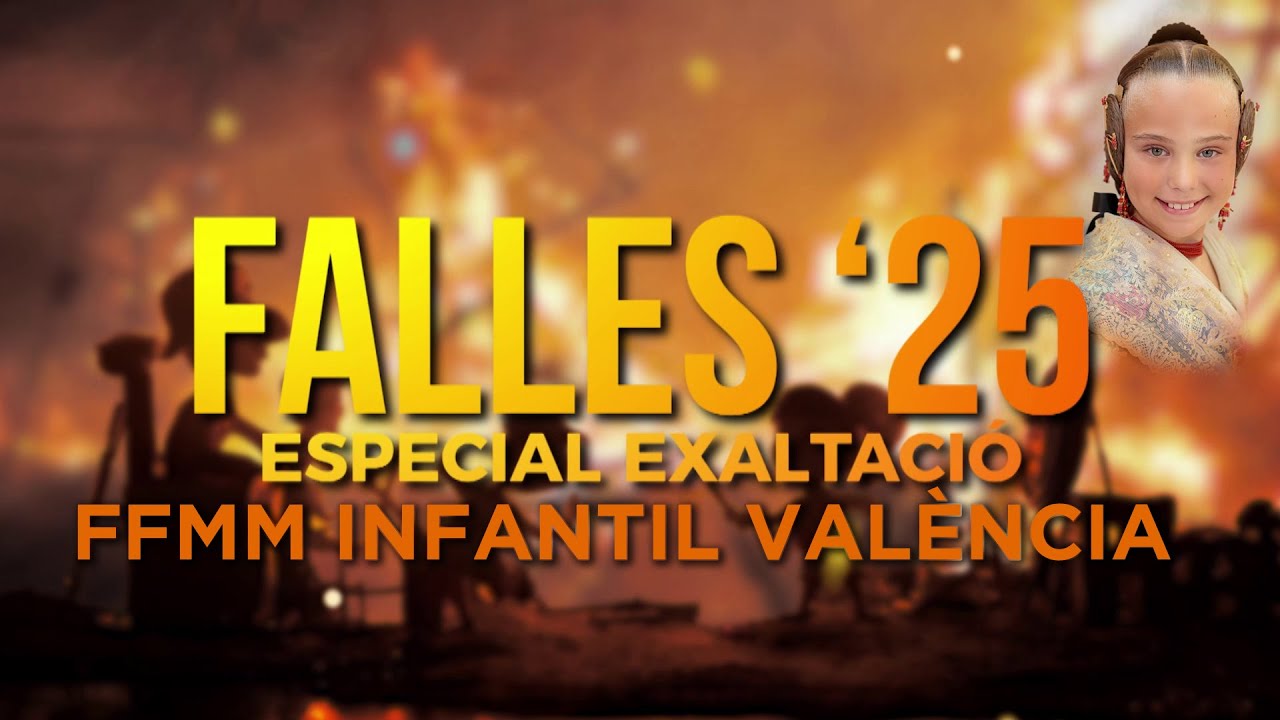 Exaltación de la Fallera Mayor Infantil de València 2025 en Levante Televisión