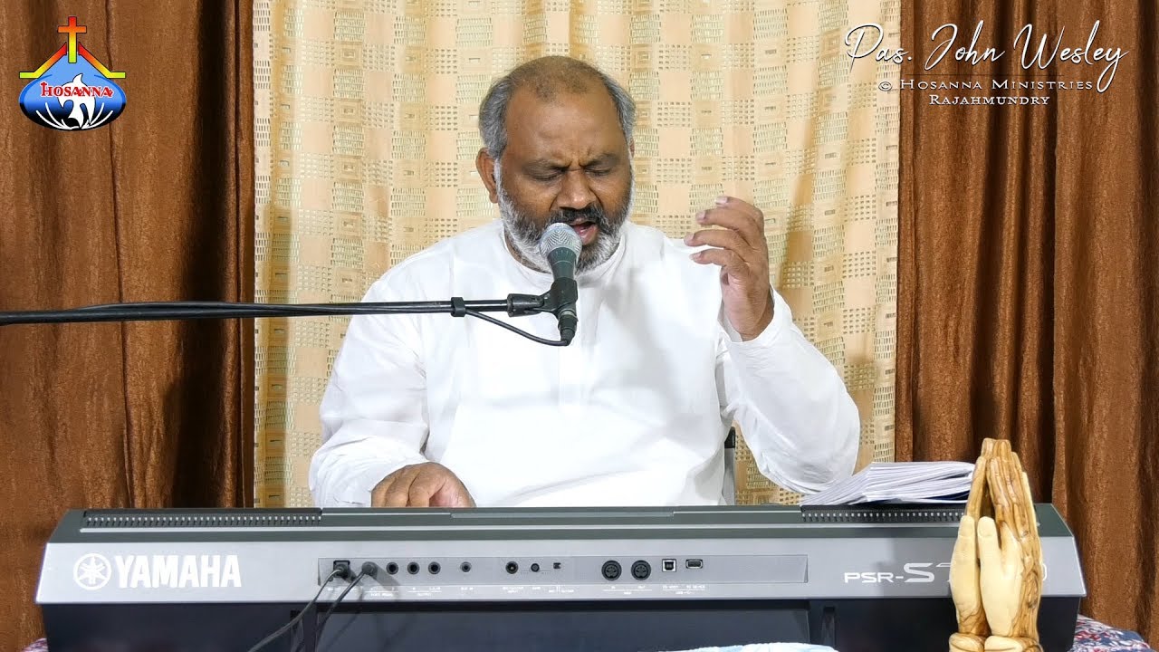 యేసురాజు రాజులరాజై - త్వరగా వచ్చుచుండే - Yesu Raju Rajula Rajai - Pas.John Wesley Live Song 5-4-2020