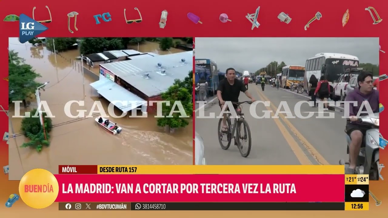 La Madrid: rompen la ruta por tercera vez
