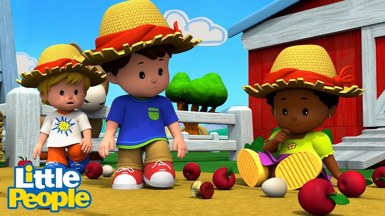 The Kids Help Clean Up a Mess on the Farm | Preschool Learning | Little People - Fisher Price