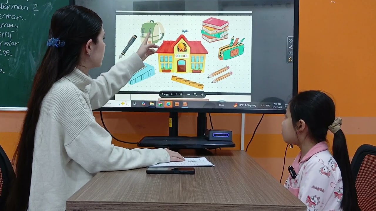 Băng Tâm speaking test unit 1-4 kid 1