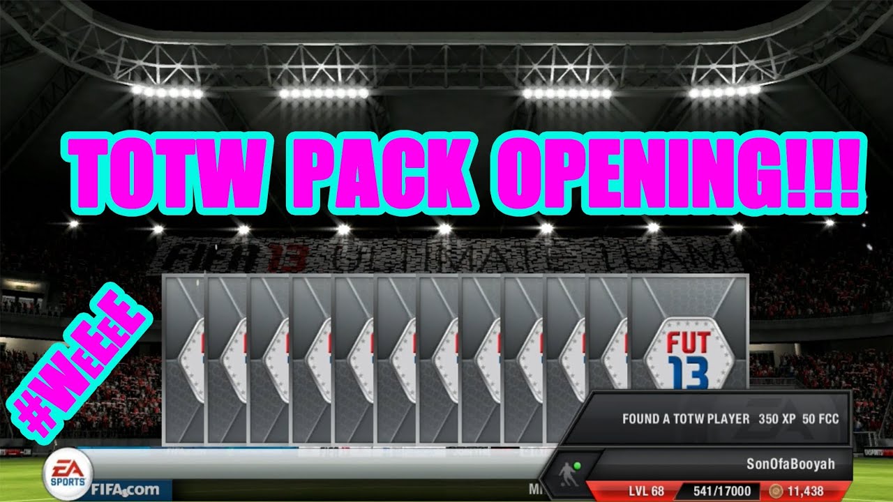 FIFA 13 - TOTW PACK OPENING!!