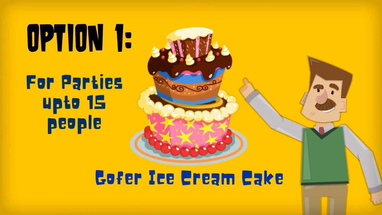 Gofer Ice Cream - Party options: Ice Cream Cakes, Party Box, Gofer Catered Events!