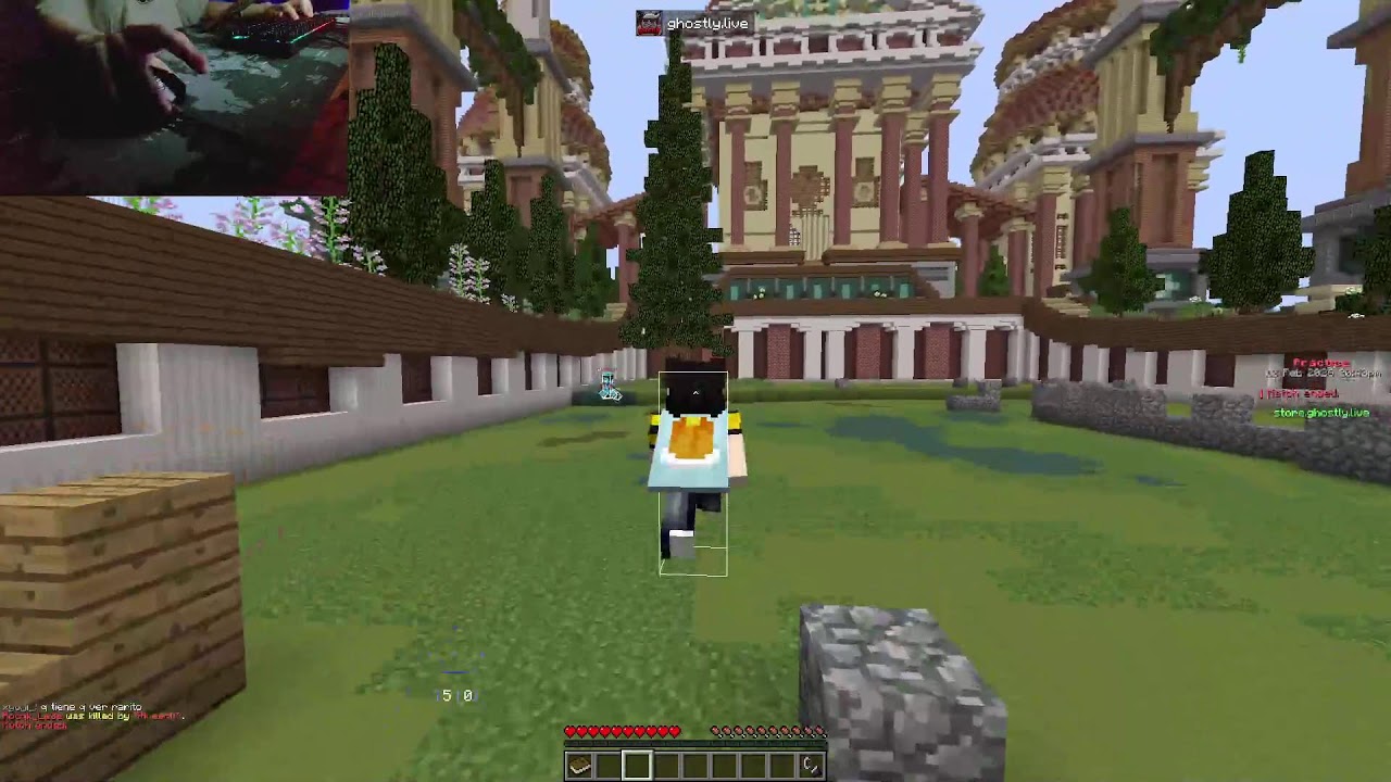 Jugando minecraft