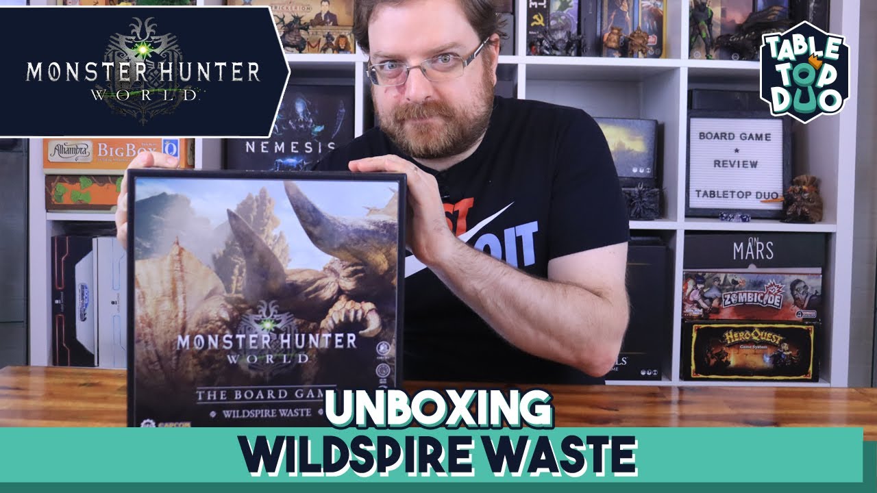 Распаковка настольной игры Monster Hunter Wildspire Waste