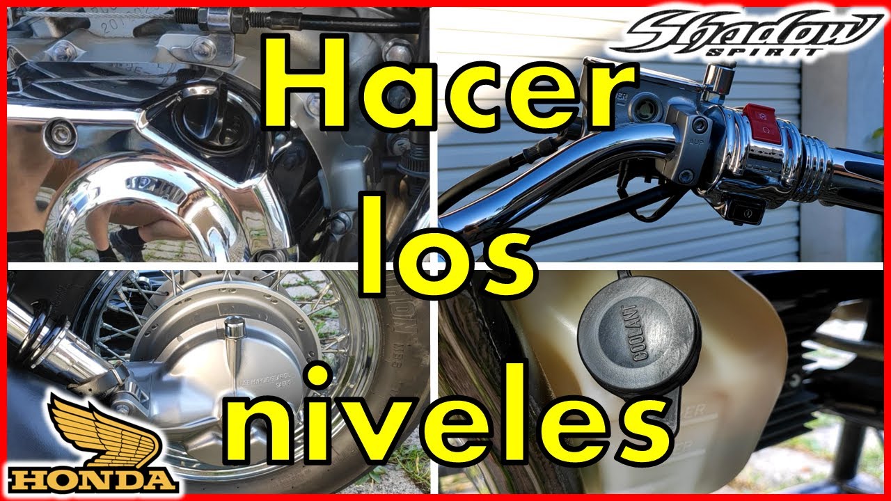 Como hacer los niveles en mi moto - Honda Shadow Spirit VT750 - Tutorial