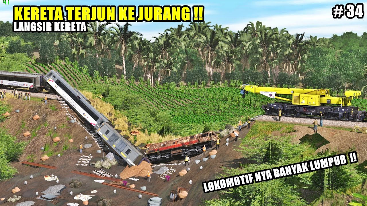 KERETA TERJUN KE JURANG - LANGSIR KERETA PART 34