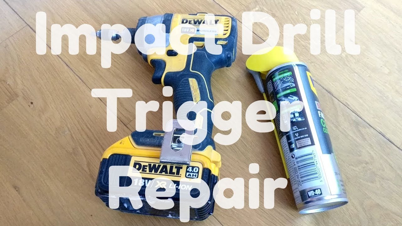 Impact Drill Trigger Fix (Dewalt DCF886)